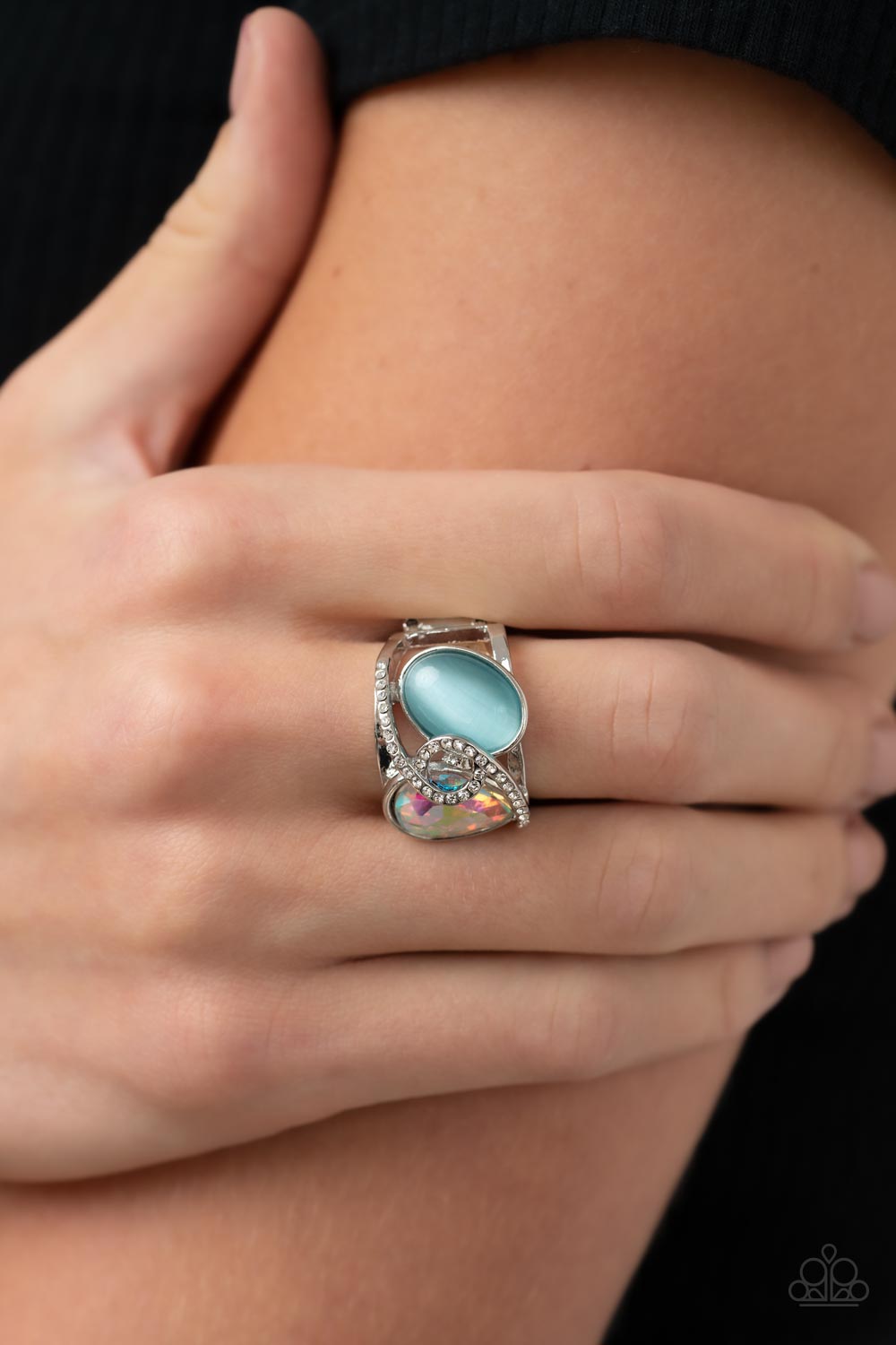 Paparazzi ♥ SELFIE-Indulgence - Blue ♥ Ring