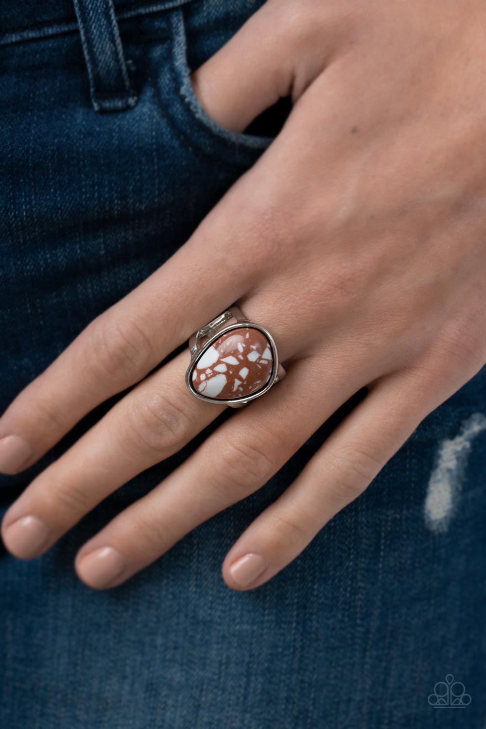 Paparazzi ♥ Earth Hearth - Brown ♥ Ring