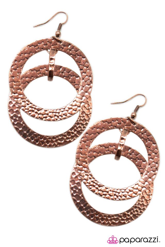 Paparazzi ♥ Incognito - Copper ♥ Earrings