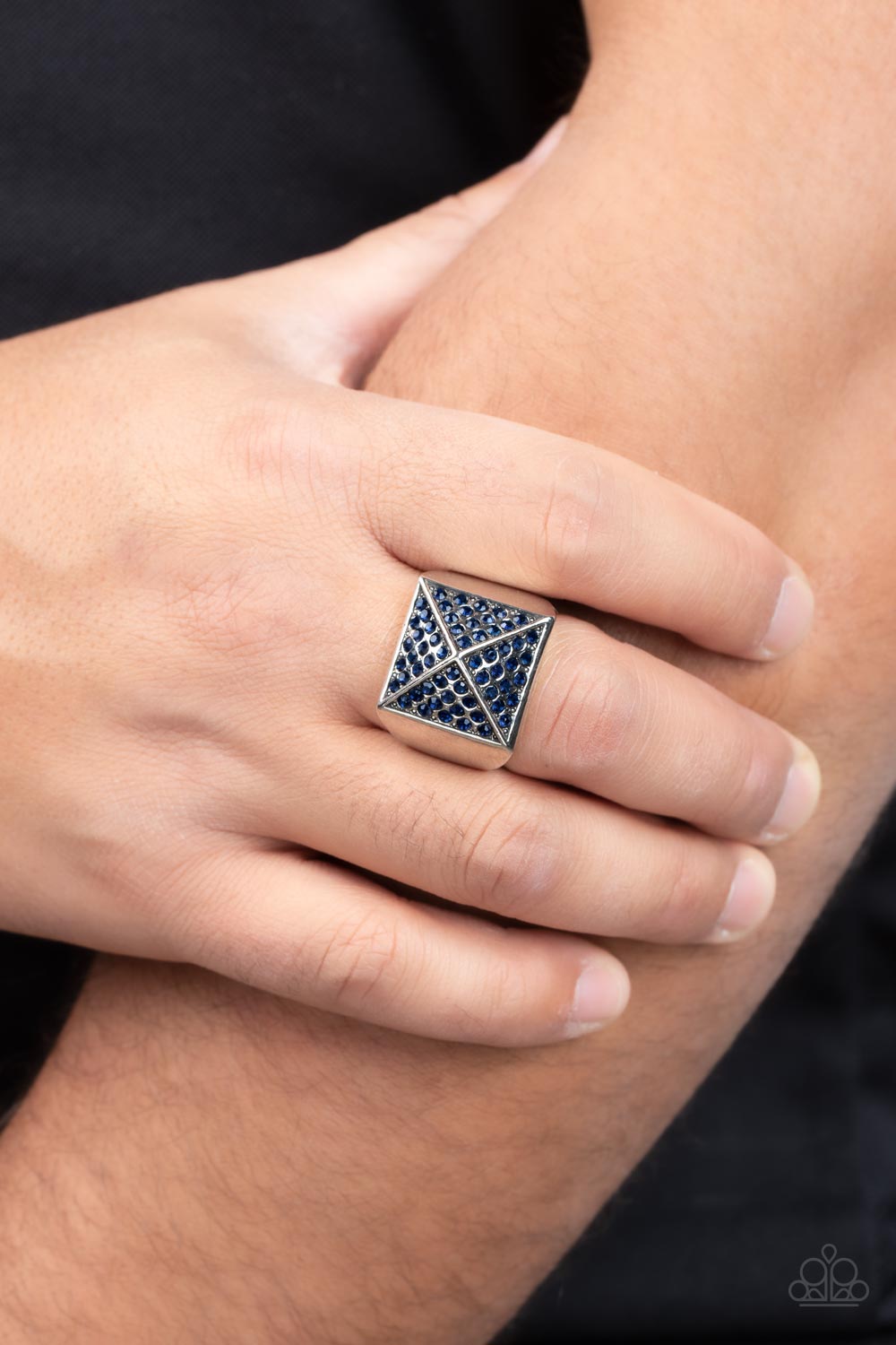 Paparazzi ♥ Pyramidal Powerhouse - Blue ♥ Ring