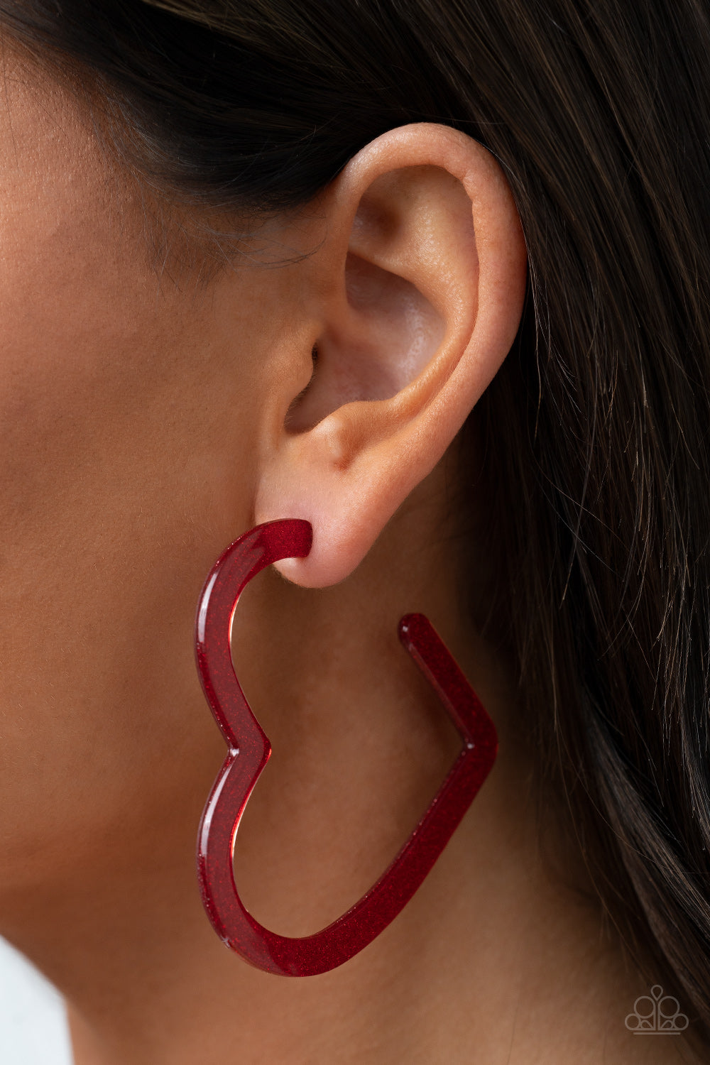 Paparazzi ♥ Heart-Throbbing Twinkle - Red ♥ Earrings