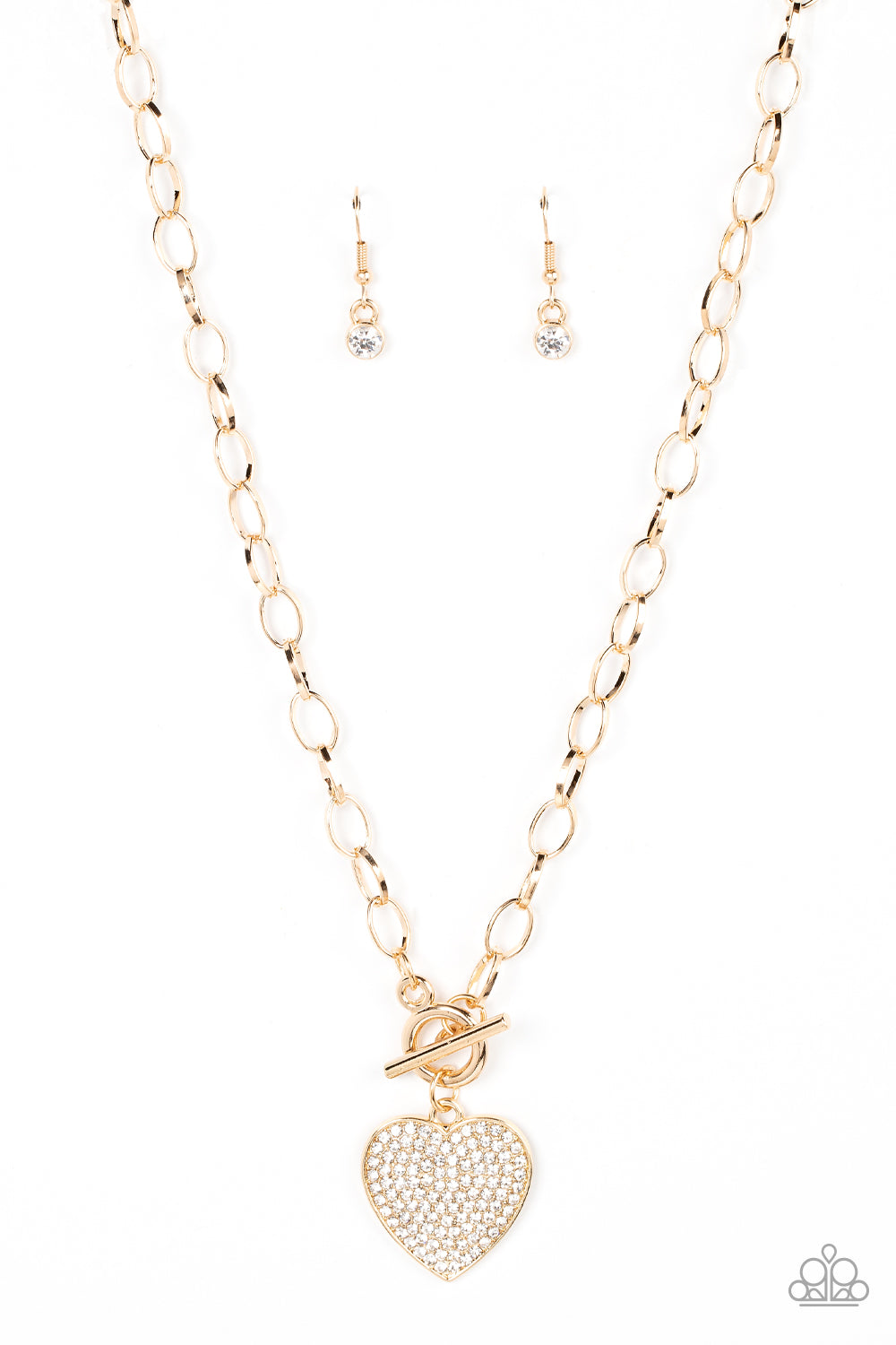 Paparazzi ♥ If You LUST - Gold ♥ Necklace