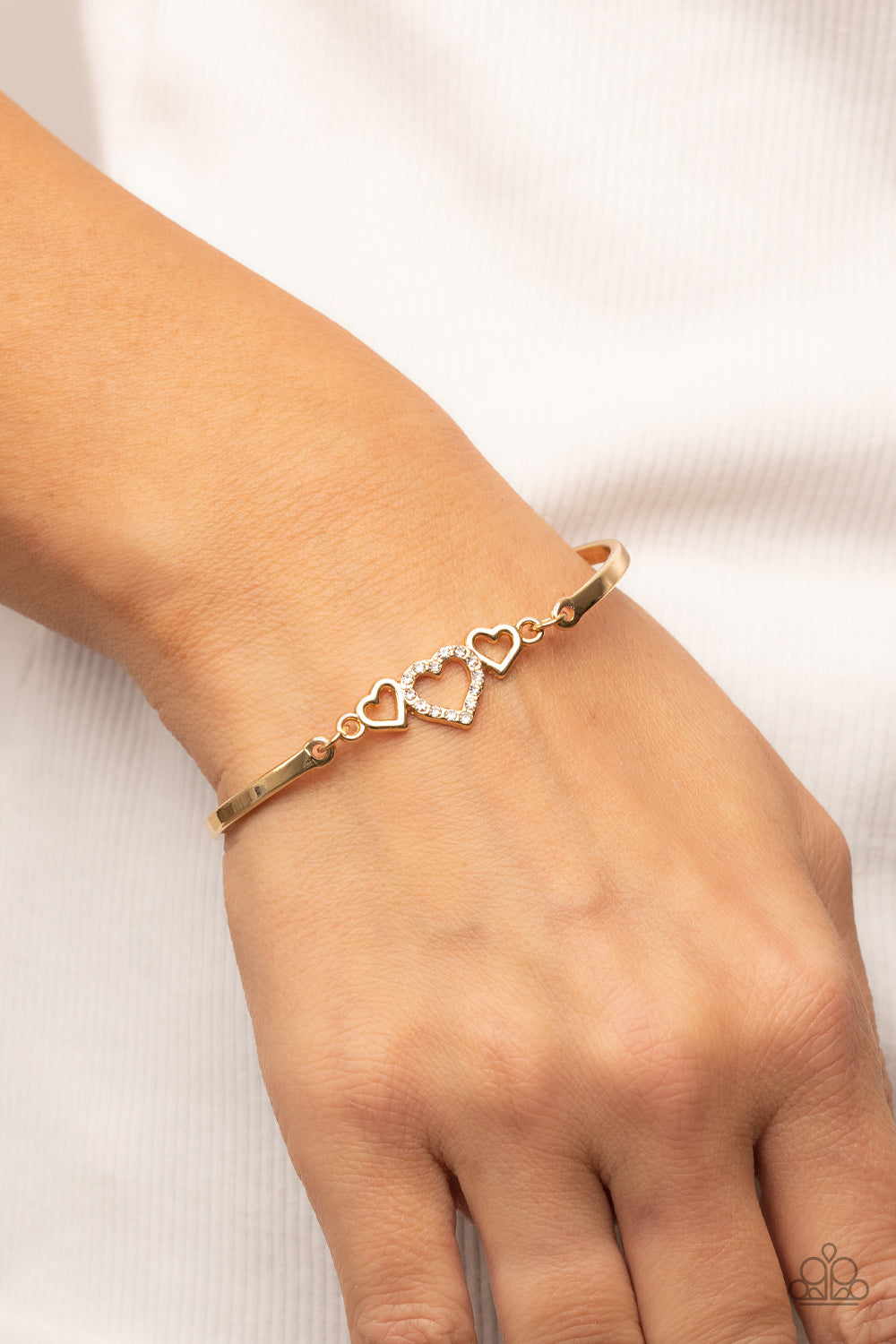 Paparazzi ♥ Cupids Confessions - Gold ♥ Bracelet