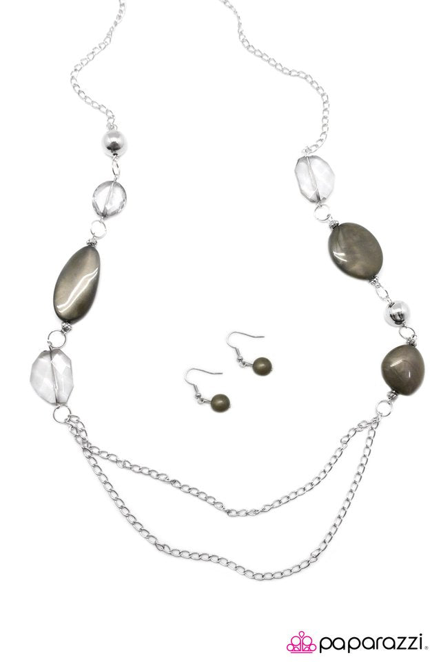 Paparazzi ♥ Cast In Stone - Silver ♥ Necklace