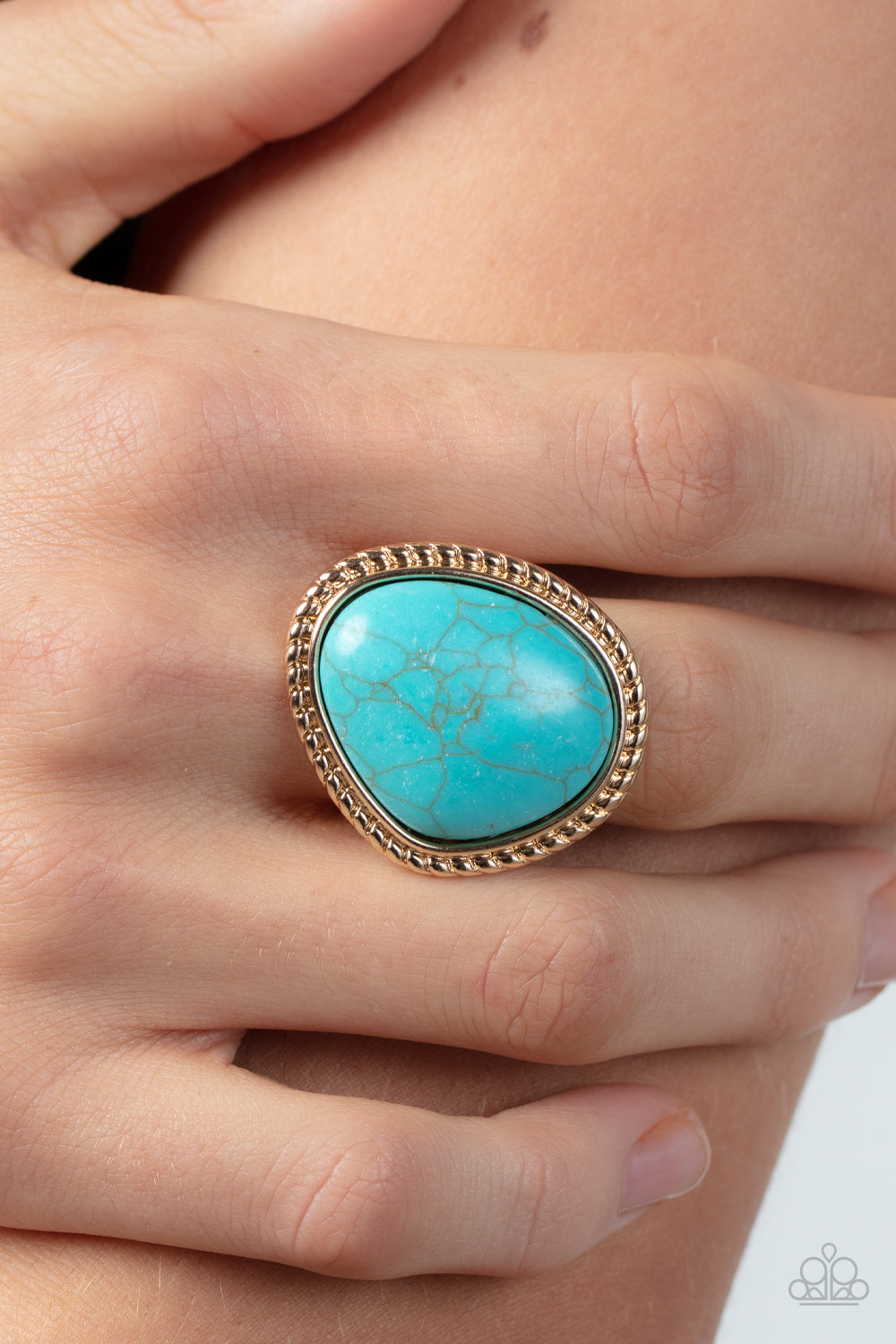 Paparazzi ♥ Take the High RODEO - Gold ♥ Ring
