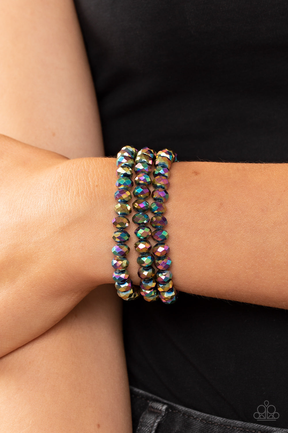 **VERY SMALL** 6.5" wrist to fit ♥ Supernova Sultry - Multi ♥ Bracelet