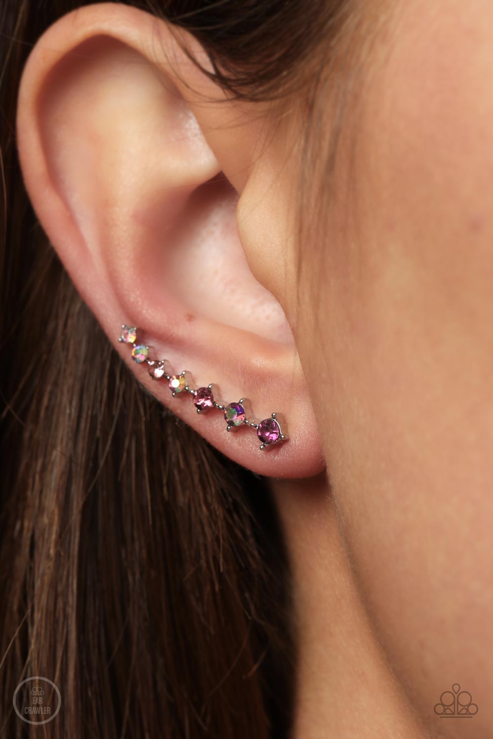 Paparazzi ♥ STARLIGHT Show - Pink ♥ Post Earrings