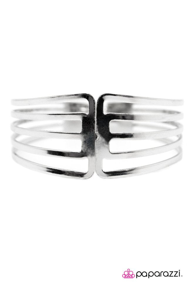 Paparazzi ♥ Risk Taker - Silver ♥ Bracelet