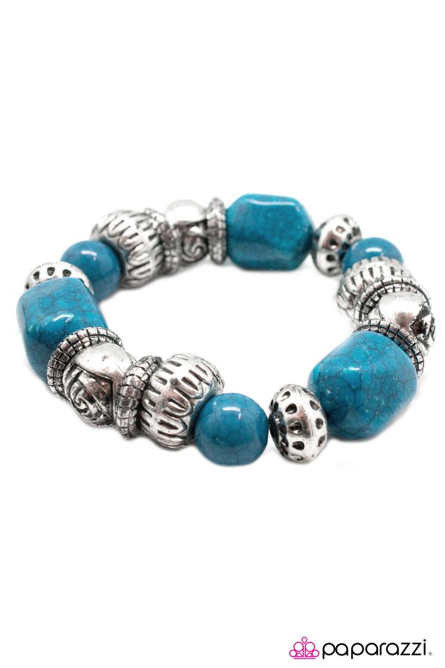 Paparazzi ♥ Rock Steady - Blue ♥ Bracelet