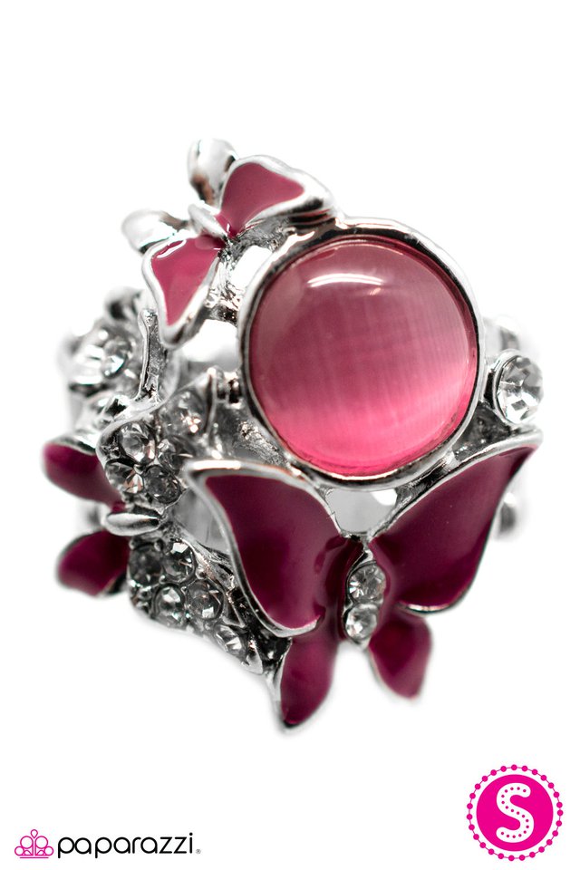 Paparazzi ♥ Butterfly Ball - Pink ♥ Ring