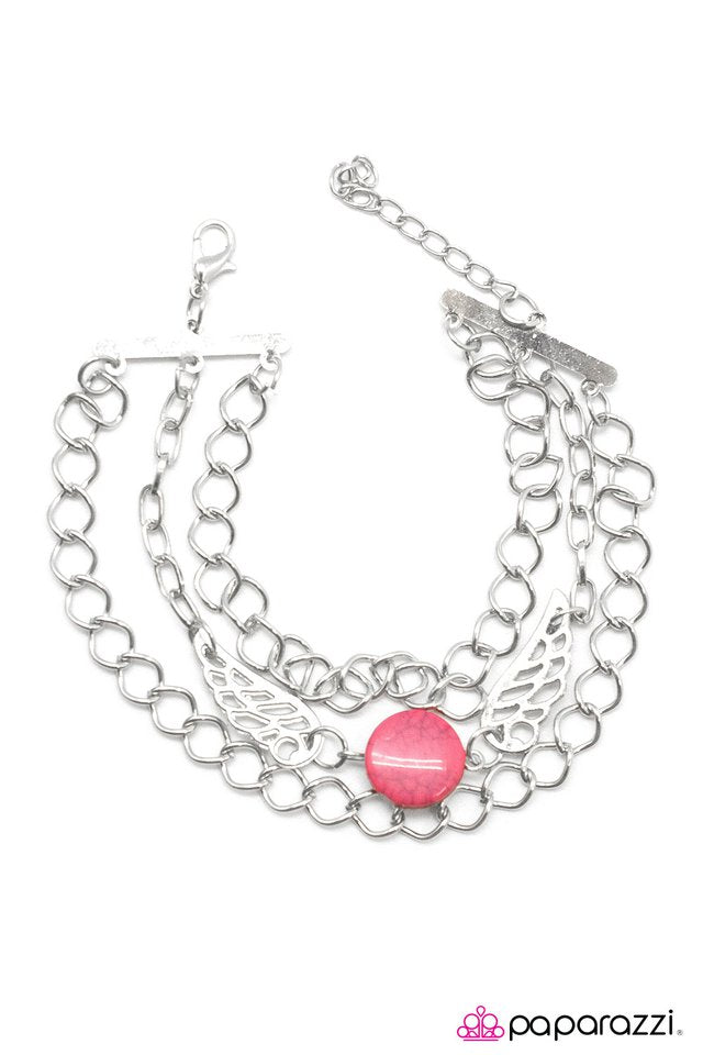 Paparazzi ♥ Angel of Mine - Pink ♥ Bracelet