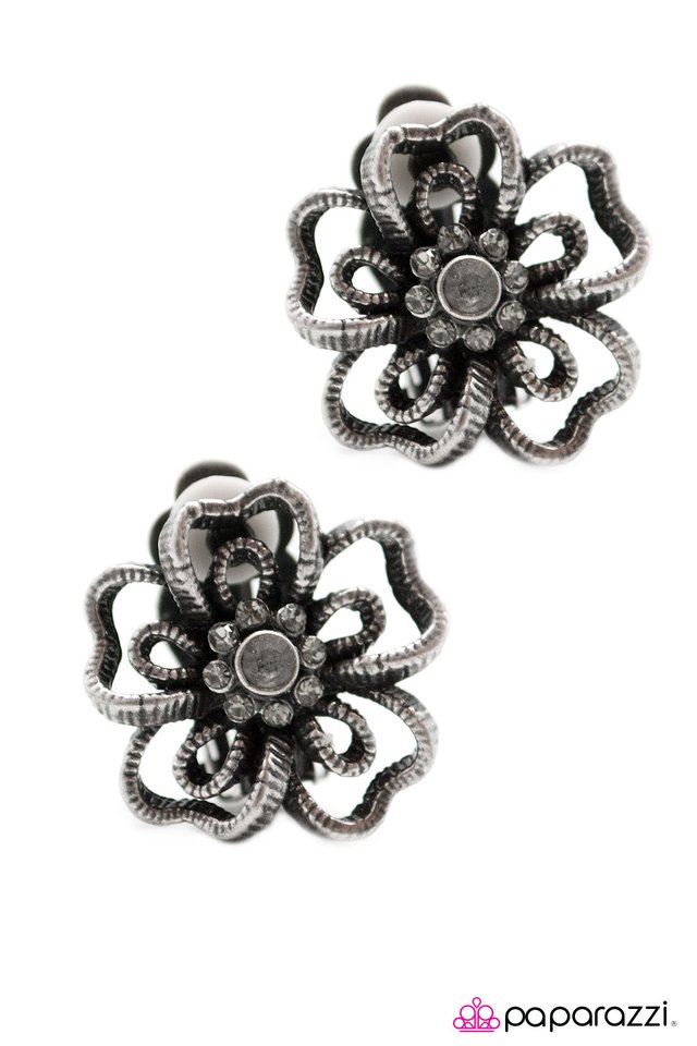 Paparazzi ♥ Best Buds - Black ♥ Clip-On