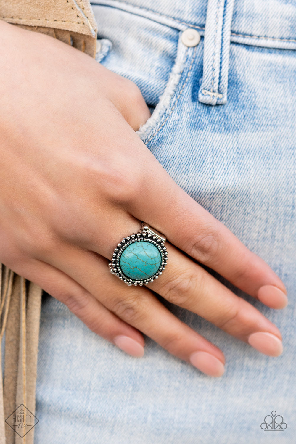 Paparazzi ♥ Mesa Mecca - Blue ♥ Ring