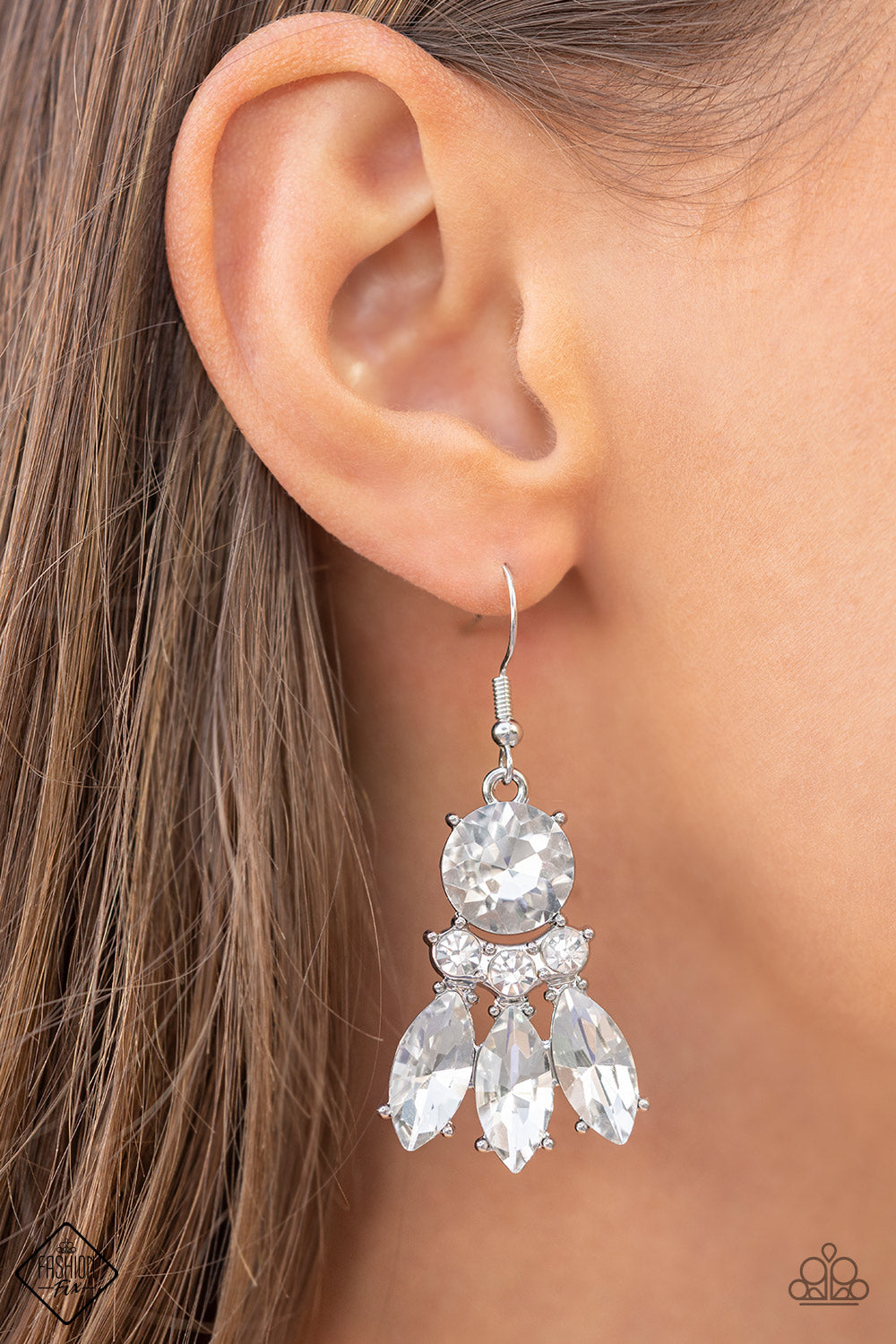 Paparazzi ♥ To Have and to SPARKLE - White ♥ Earrings