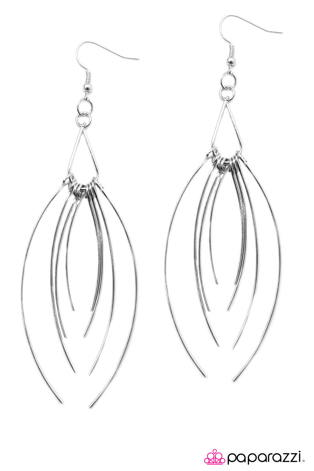 Paparazzi ♥ Caught In A Whirlwind - Silver ♥ Earrings