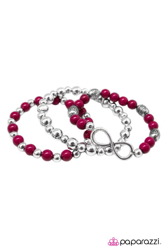 Paparazzi ♥ A Race Against Time - Pink ♥ Bracelet