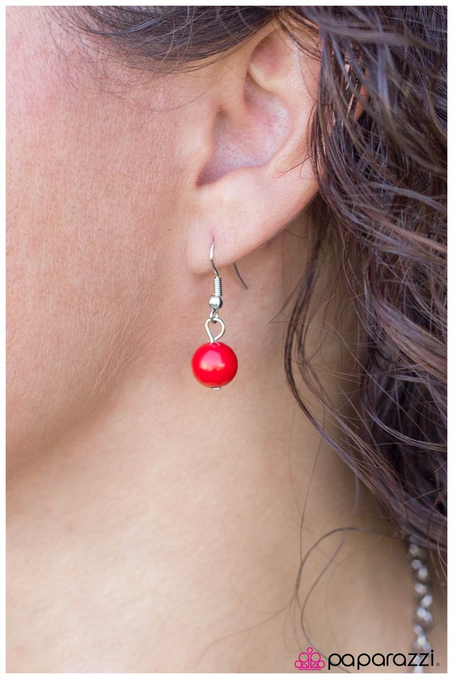 Paparazzi ♥ Divine Grace - Red ♥ Necklace