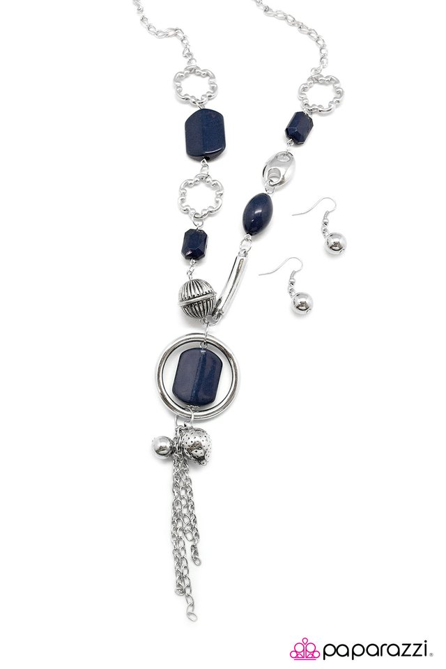 Paparazzi ♥ Really Gonna Rock Tonight - Blue ♥ Necklace