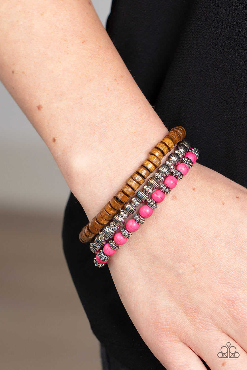 Paparazzi ♥ ESCAPADE Route - Pink ♥ Bracelet