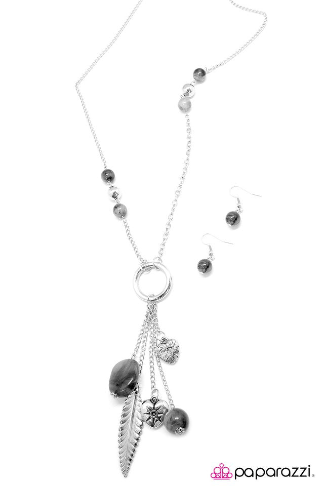 Paparazzi ♥ Hanging By a Moment - Silver ♥ Necklace