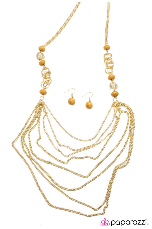 Paparazzi ♥ The 8th Wonder - Yellow ♥ Necklace