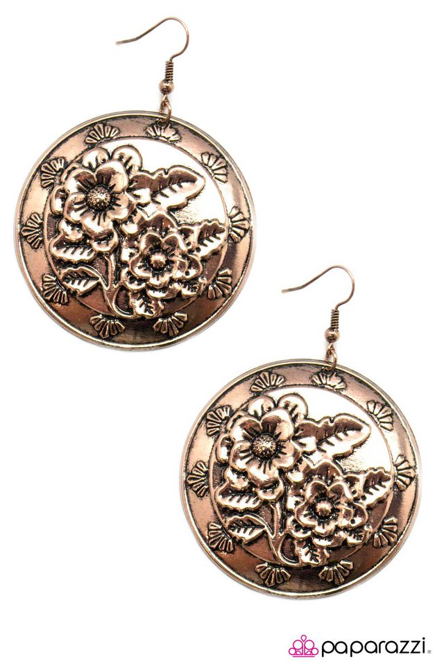 Paparazzi ♥ The FLORAL Of The Story Is... - Copper ♥ Earrings
