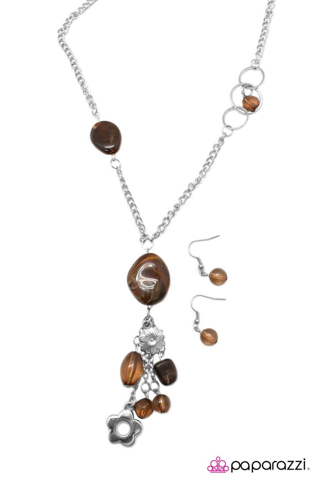 Paparazzi ♥ Somebody Told Me... - Brown ♥ Necklace