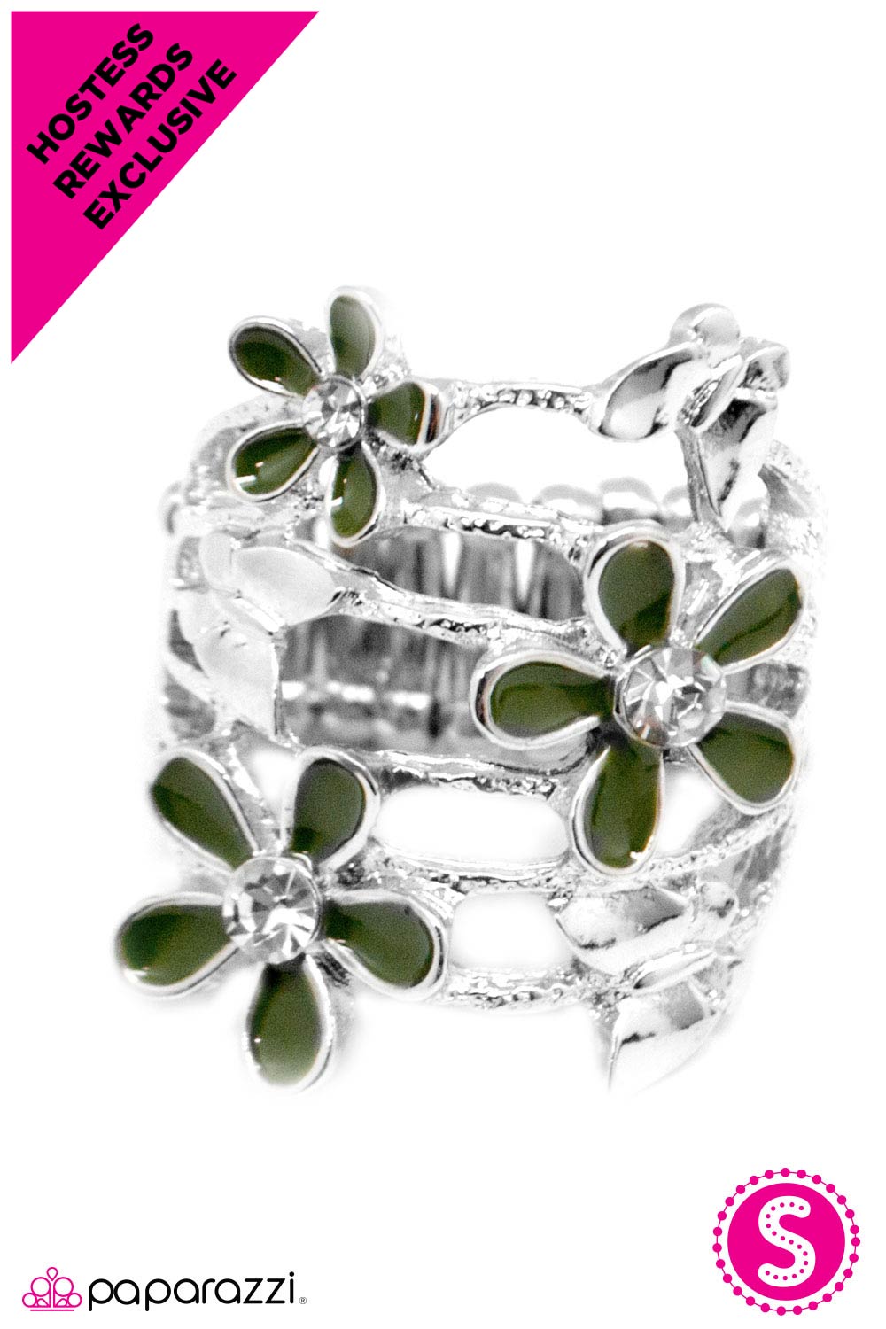 Paparazzi ♥ Exquisitely Effortless - Green ♥ Ring