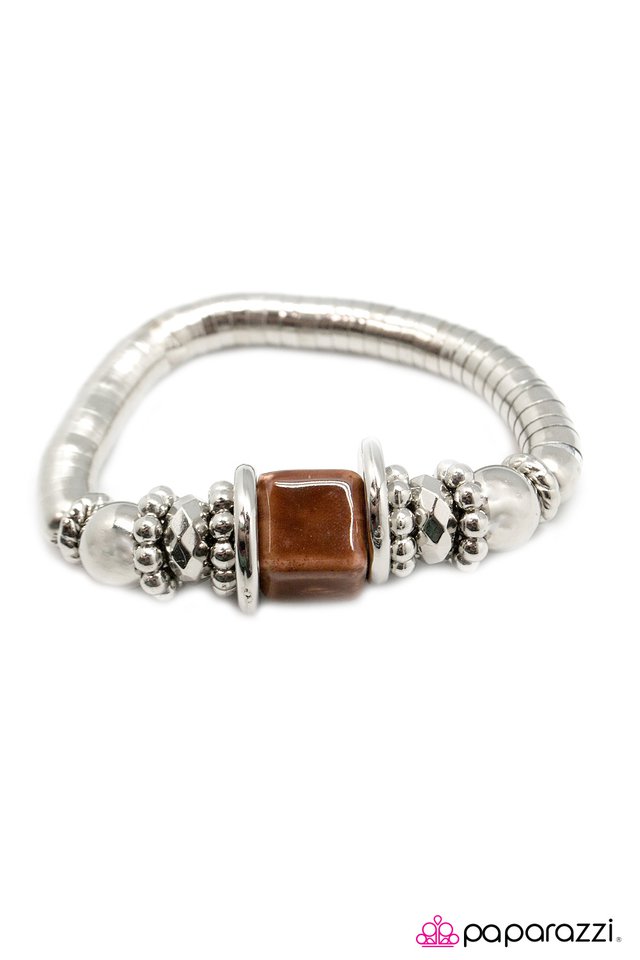 Paparazzi ♥ Sea Siren - Brown ♥ Bracelet
