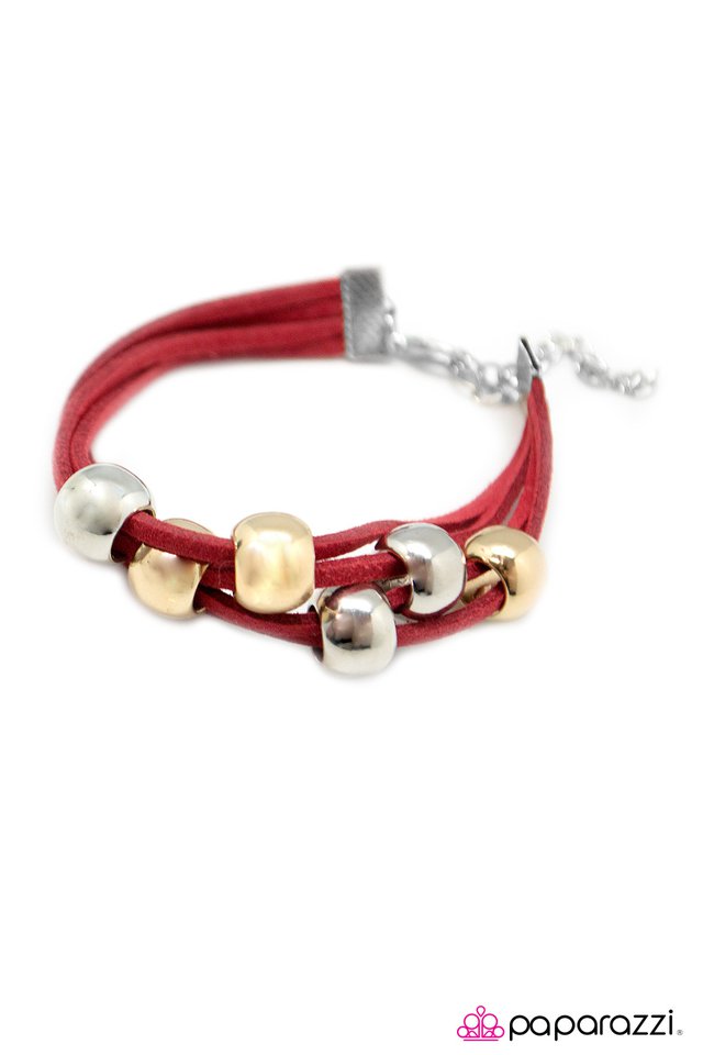 Paparazzi ♥ Overly Understated - Red ♥ Bracelet