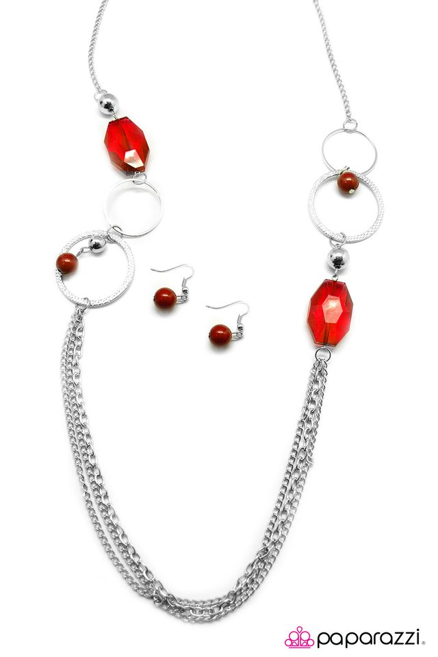 Paparazzi ♥ Dazzle Me - Red ♥ Necklace