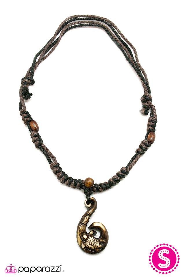 Paparazzi ♥ Turtle Bay - Brown ♥ Necklace