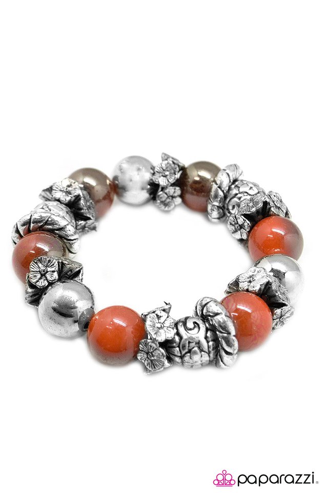 Paparazzi ♥ Fire and Brimstone - Orange ♥ Bracelet