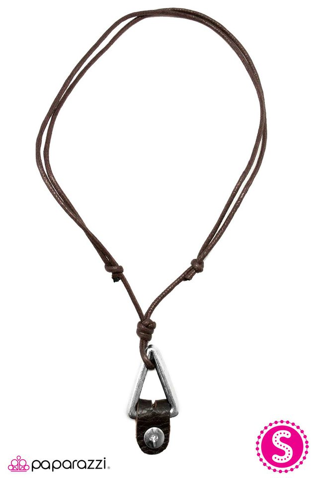 Paparazzi ♥ Right On Point - Brown ♥ Necklace