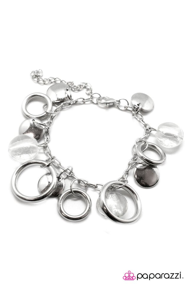 Paparazzi ♥ Weather The Storm - White ♥ Bracelet