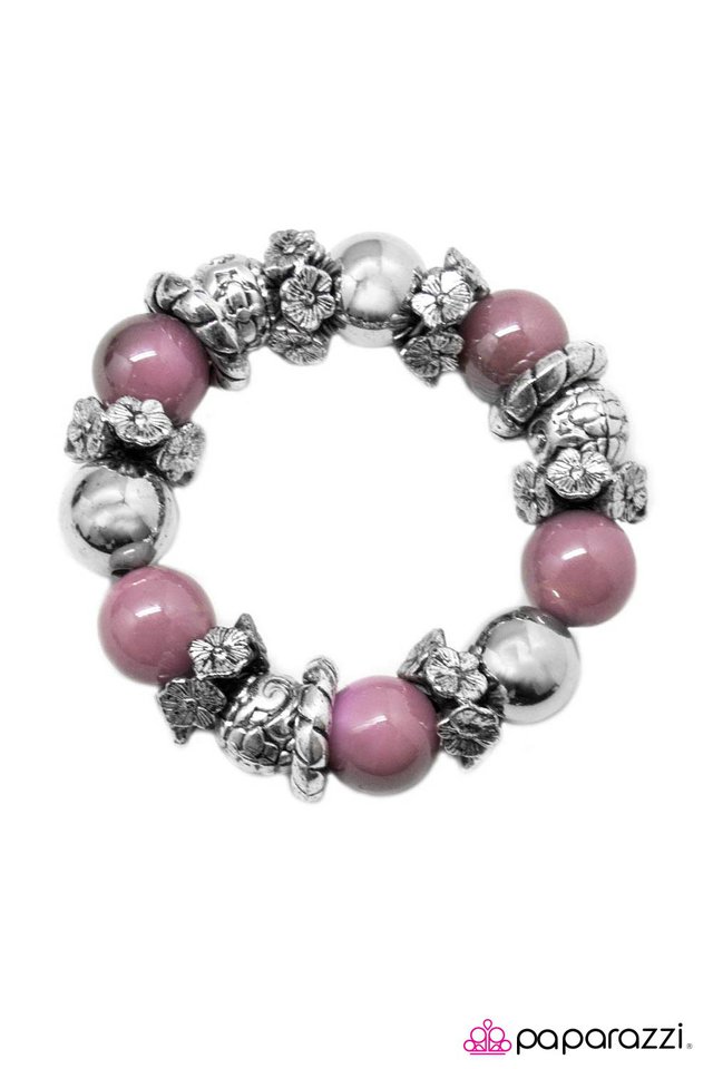 Paparazzi ♥ Fire and Brimstone - Purple ♥ Bracelet