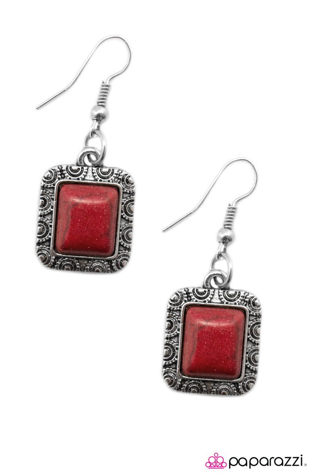 Paparazzi ♥ Til The Cows Come Home - Red ♥ Earrings