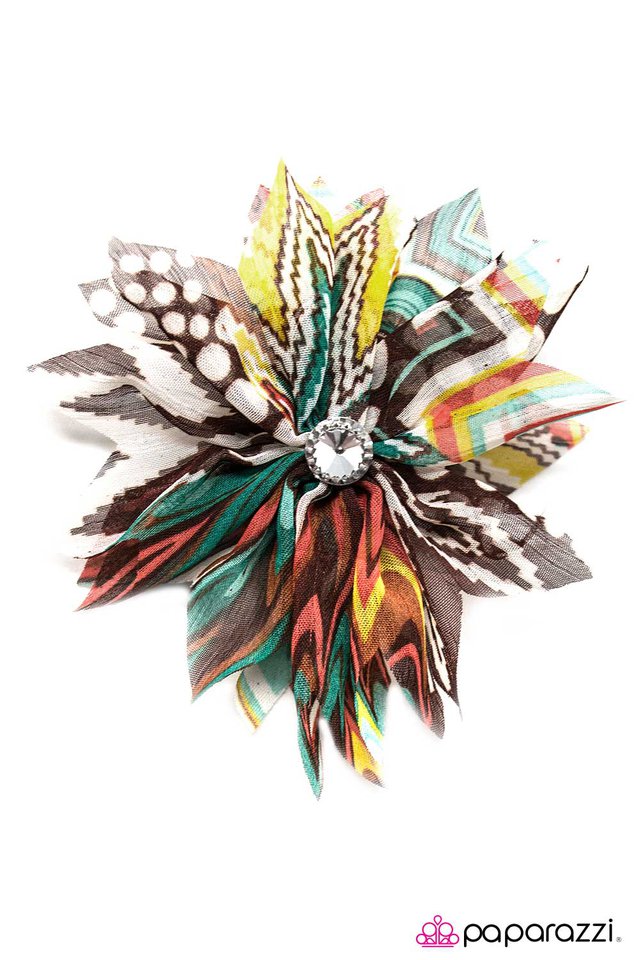 Paparazzi ♥ Cant Change Your Stripes - Brown ♥ Hair Clip