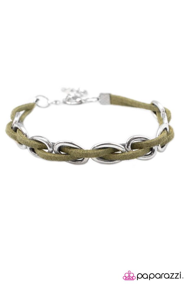 Paparazzi ♥ Hard to PerSUEDE - Green ♥ Bracelet