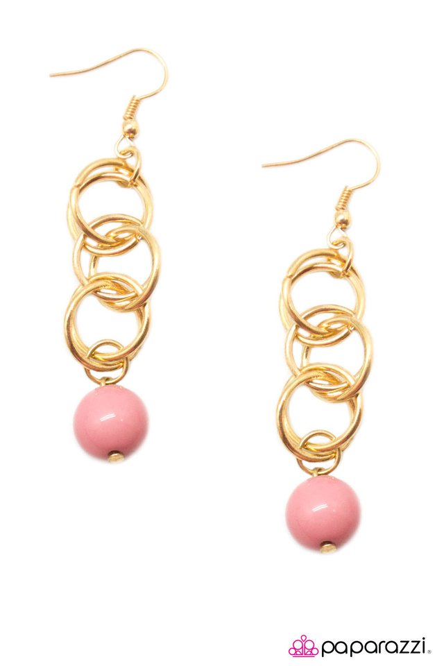 Paparazzi ♥ Splendidly Splendid - Pink ♥ Earrings