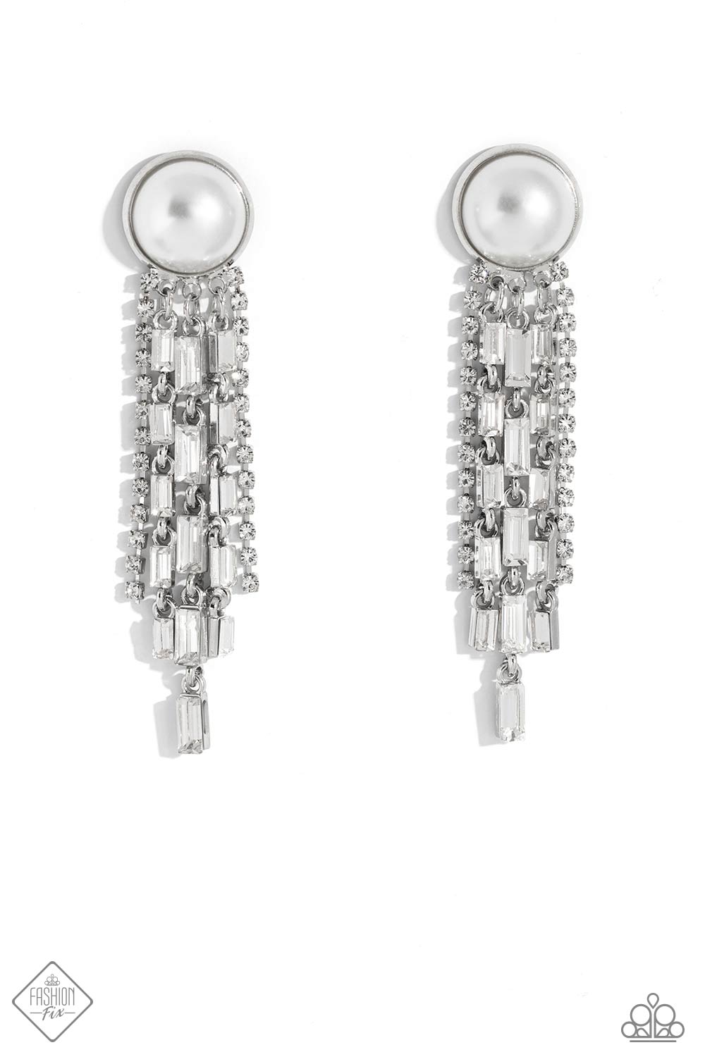Paparazzi ♥ Genuinely Gatsby White ♥ Post Earrings
