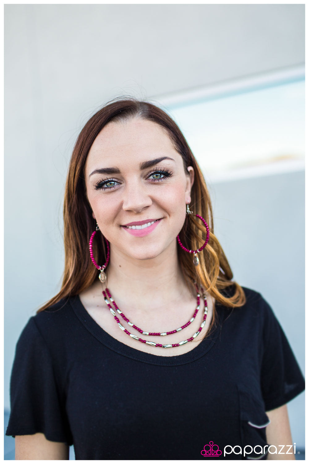 Paparazzi ♥ I Should BEAD So Lucky - Pink ♥ Necklace