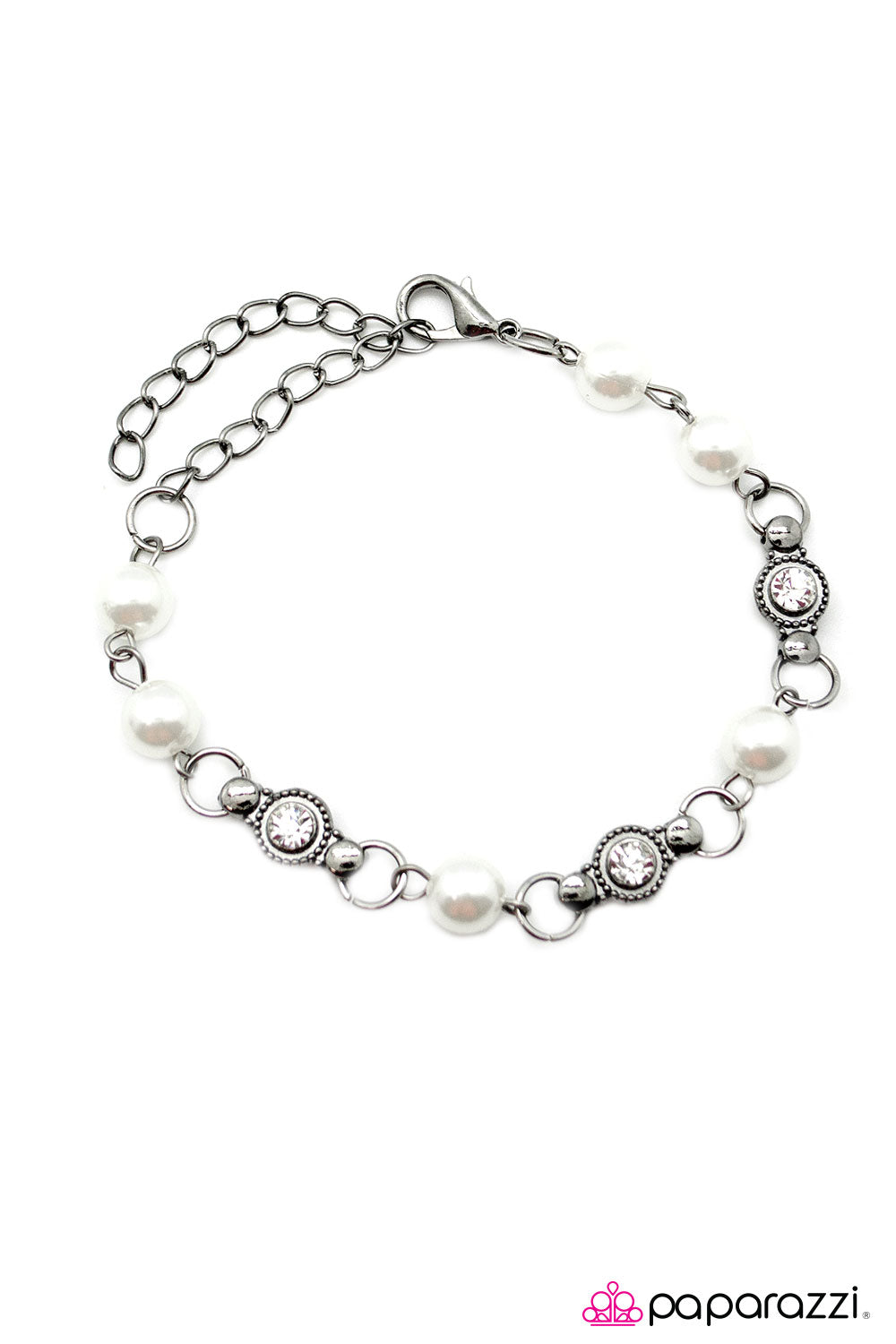 Paparazzi ♥ Walk of Fame - White ♥ Bracelet