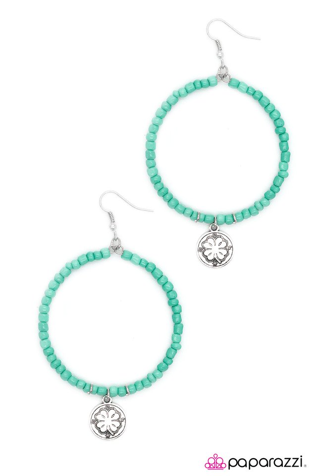 Paparazzi ♥ The Luck of The Irish - Blue ♥ Earrings