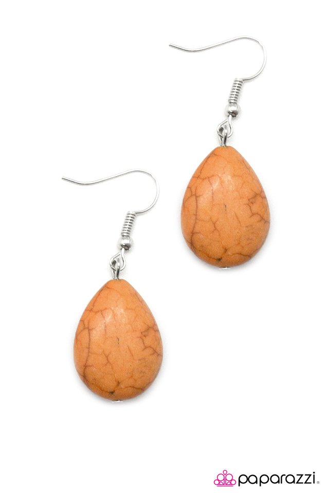 Paparazzi ♥ The 5th Element - Orange ♥ Earrings