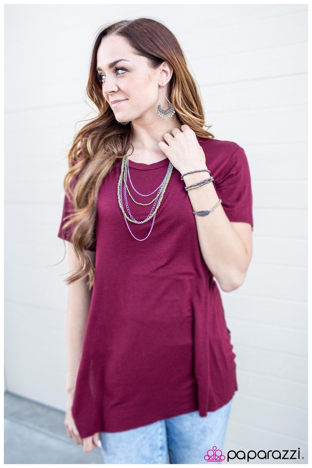 Paparazzi ♥ Flying First Class - Green ♥ Bracelet