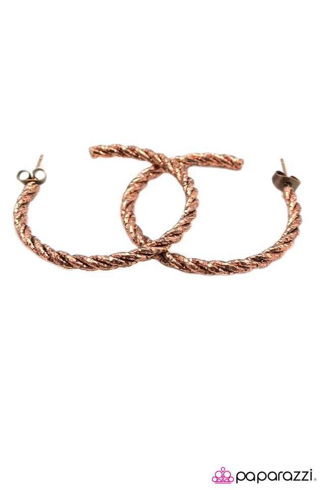 Paparazzi ♥ Tightrope Walker - Copper ♥ Earrings