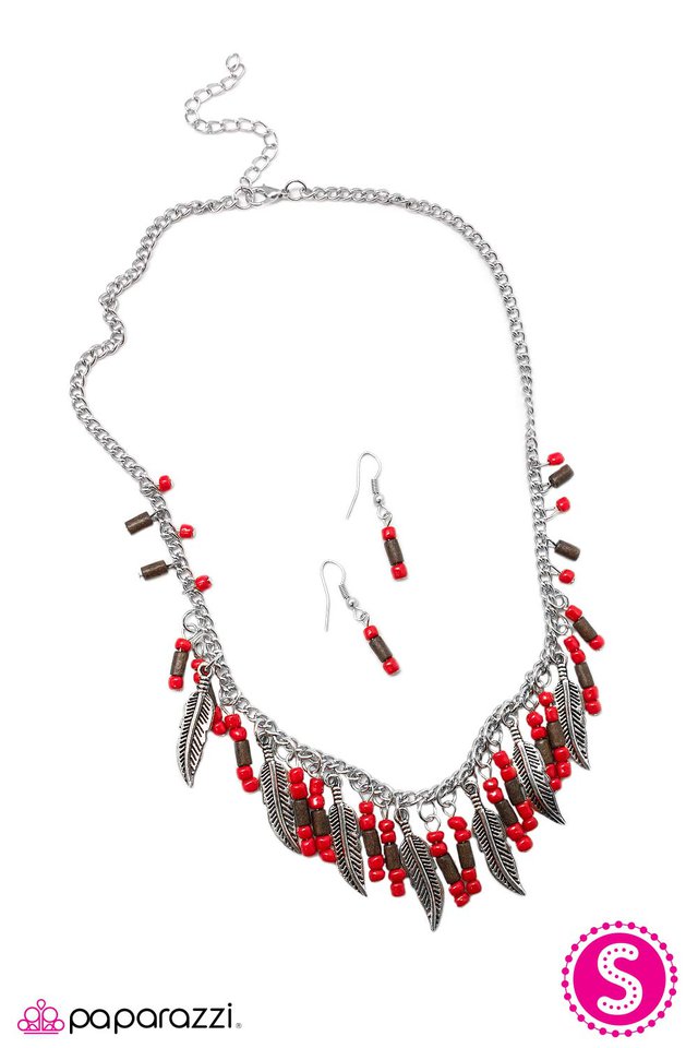 Paparazzi ♥ Fly Girl - Red ♥ Necklace