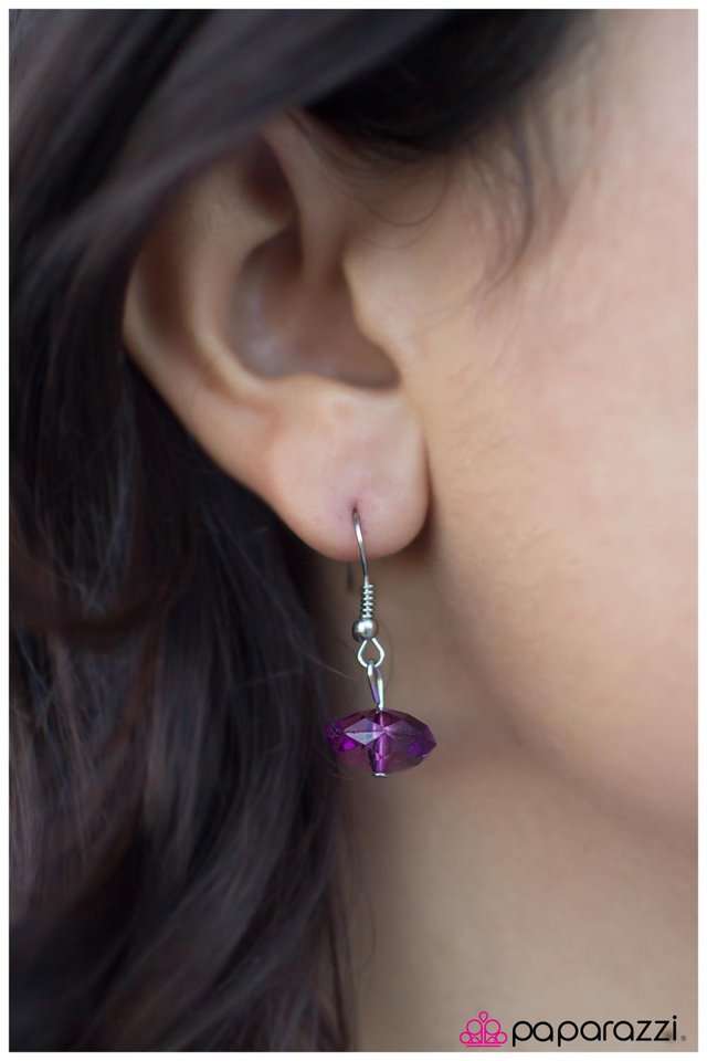 Paparazzi ♥ In A Roundabout Way - Purple ♥ Necklace