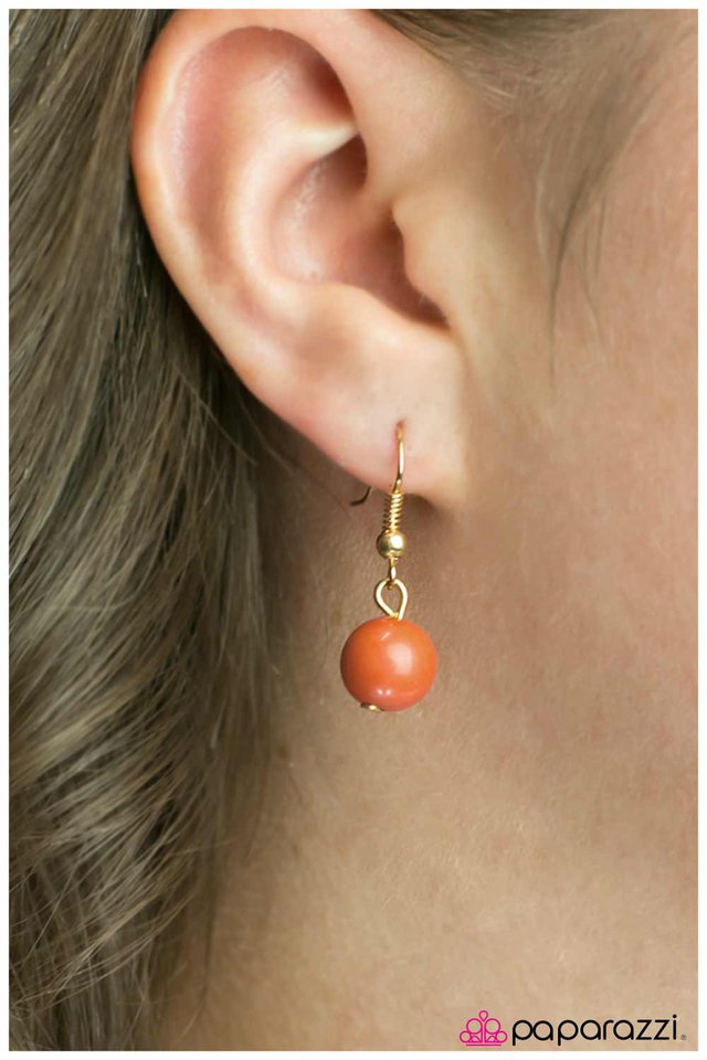 Paparazzi ♥ So Long! - Orange ♥ Necklace